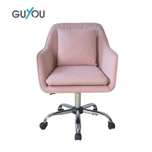 Cadeira Guyou Pink Accent ajustável em altura com rodízios X-5111