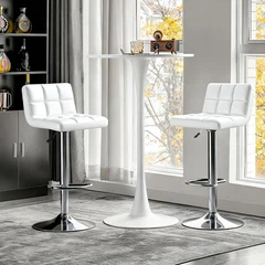 Tamborete e mesa de bar